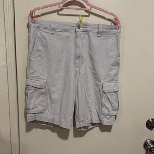 Dockers Light Gray Cargo Shorts for Men